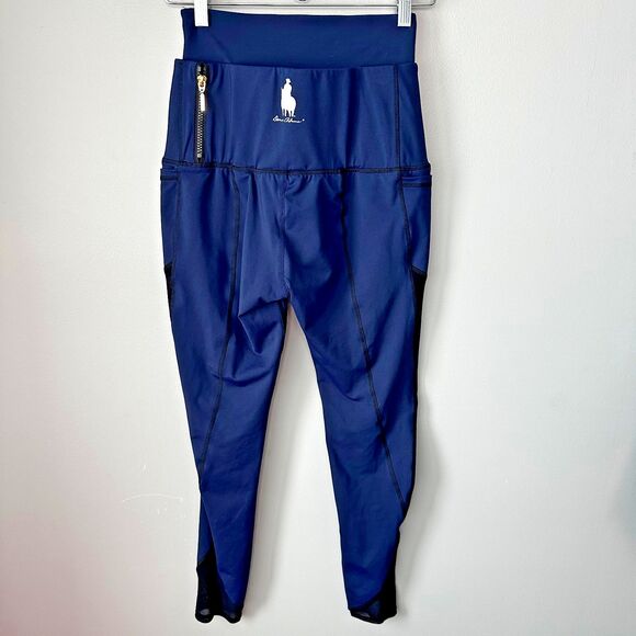 Dene Adams Conceal Carry Navy Leggings Mesh Sides Womens Medium - Picture 5 of 6